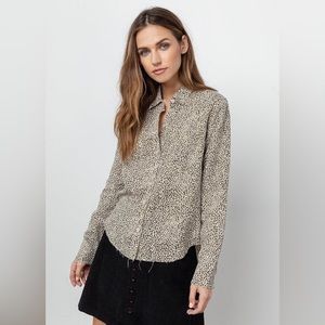 (SOLD) Rails Ingrid Raw Blouse in Jungle Size S